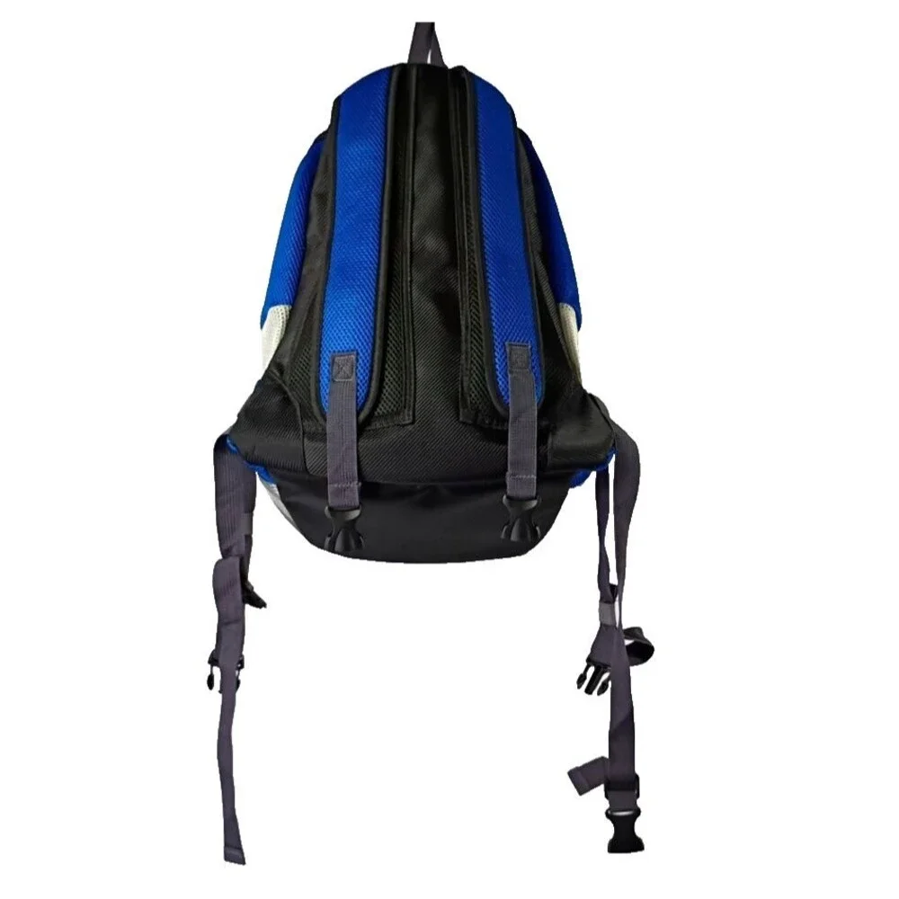 Dog Carrier Pet Sports Backpack Peek A Boo Hole Royal Blue Soft Side Adjustable